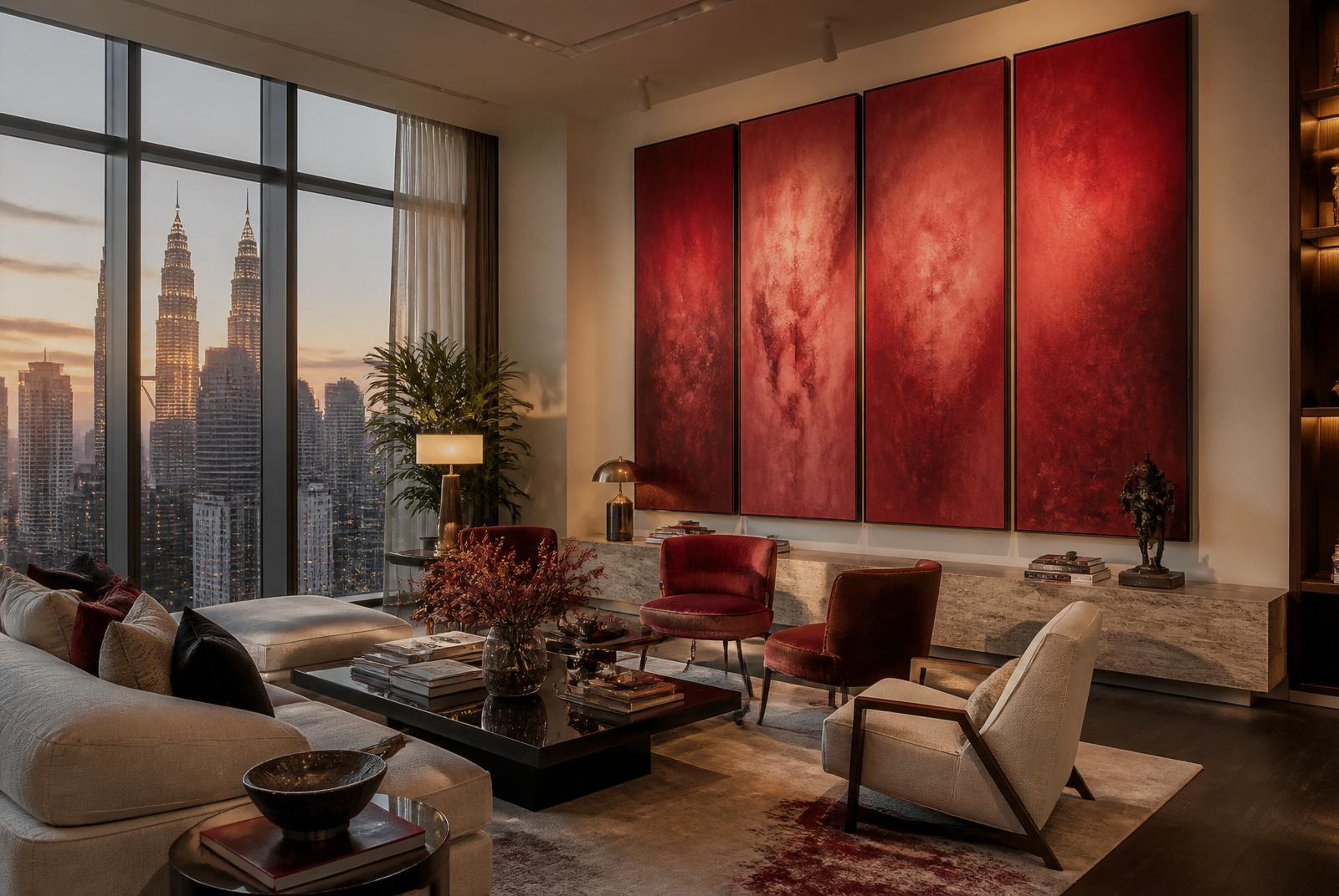 Installation view — private residence in Kuala Lumpur